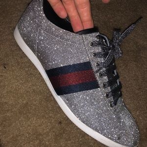 Gucci glitter web sneakers